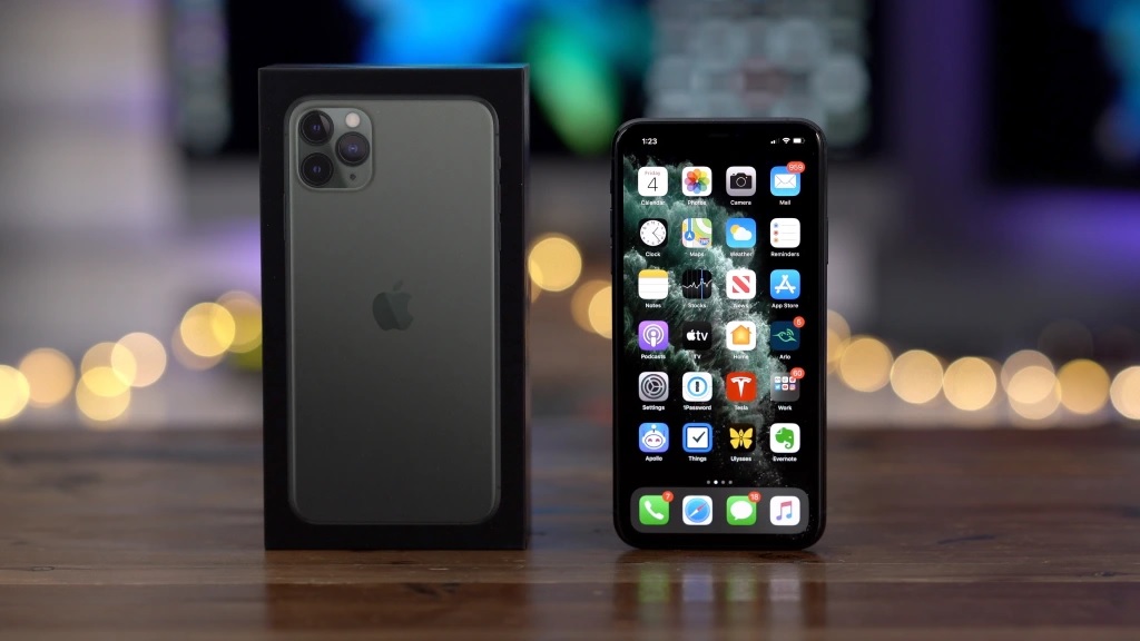 Close-up of iphone 11 pro